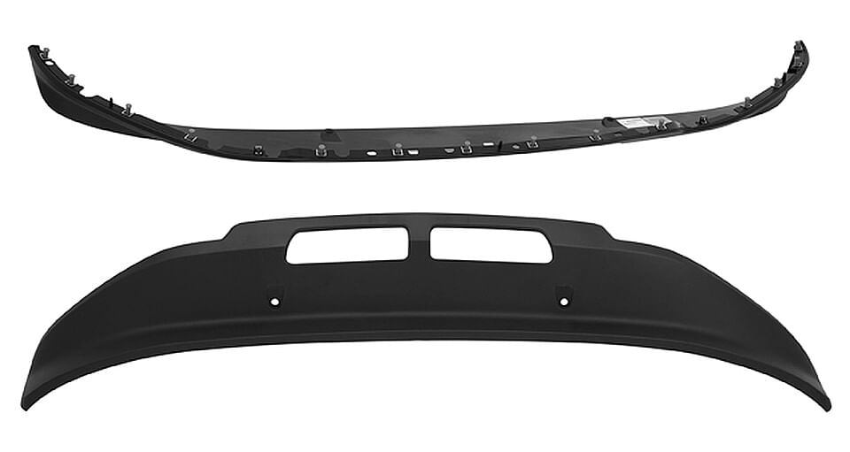 Spoiler Delantero Negro Corrugado