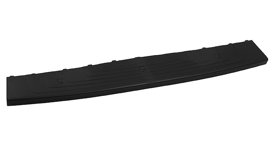 Spoiler Trasero Negro Corrugado