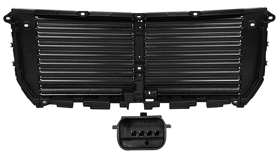 Rejilla De Control Activo De Parrilla Superior Negra Con Motor