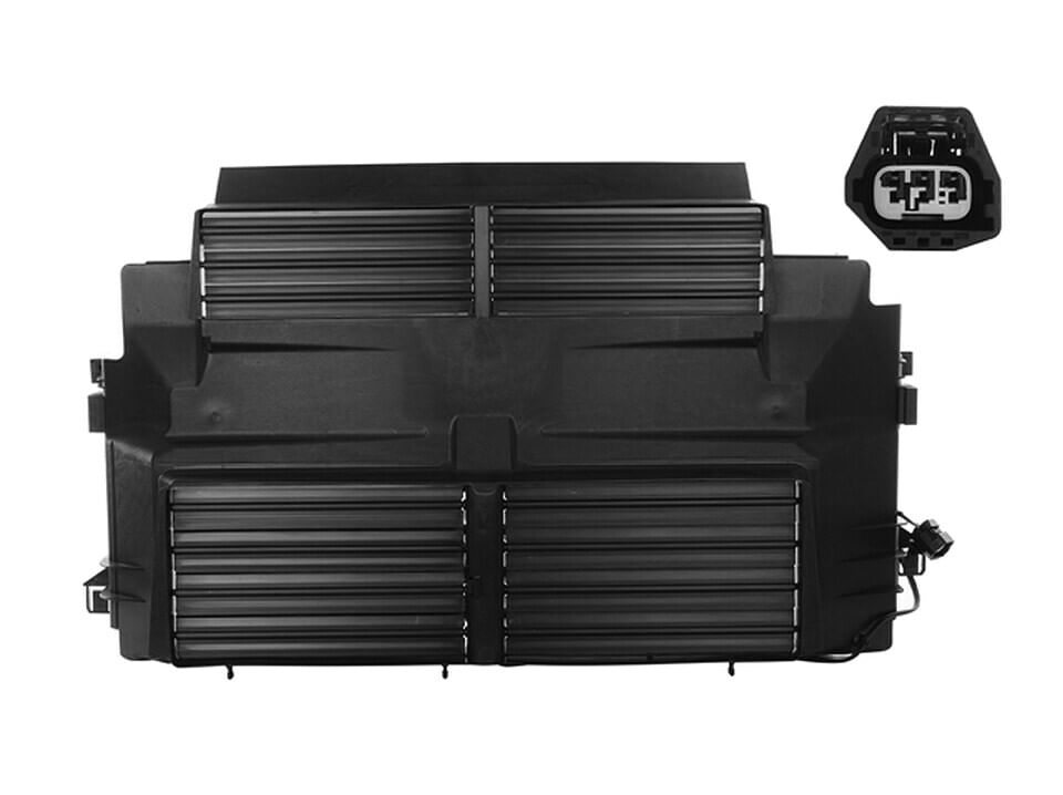 Rejilla De Control Activo De Parrilla Superior Interior Negra Con Motor