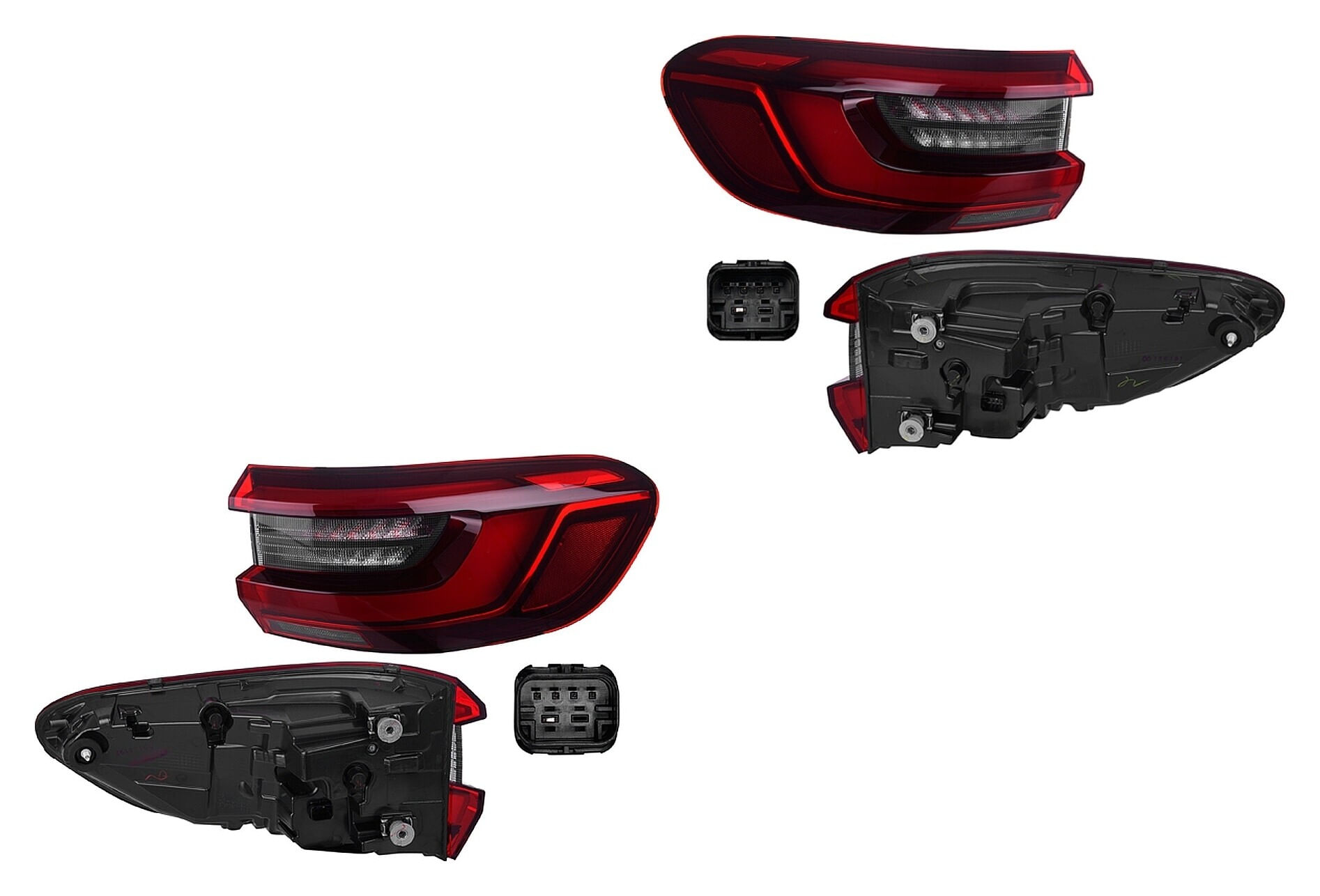 Par De Calaveras Exteriores Con Leds