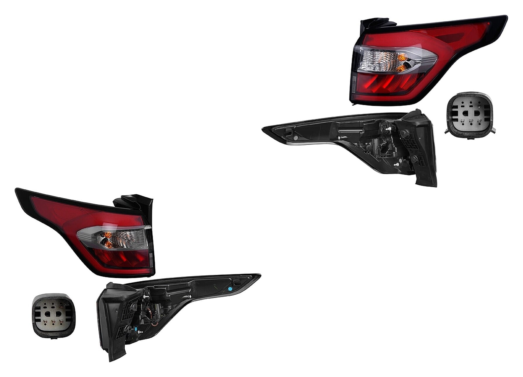 Par De Calaveras Exteriores Con Leds