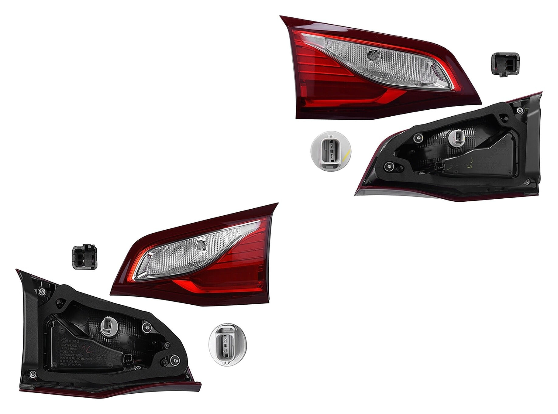 Par De Calaveras Interiores Con Leds