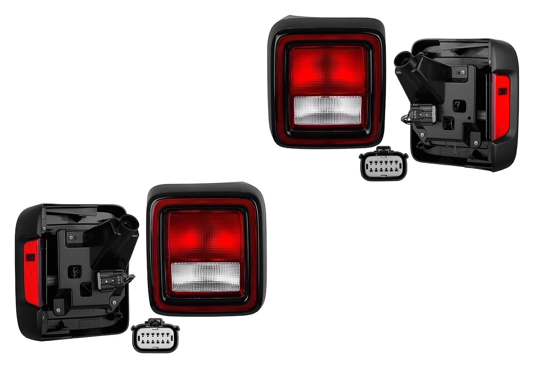 Par De Calaveras Con Leds Sin Sensor De Punto Ciego