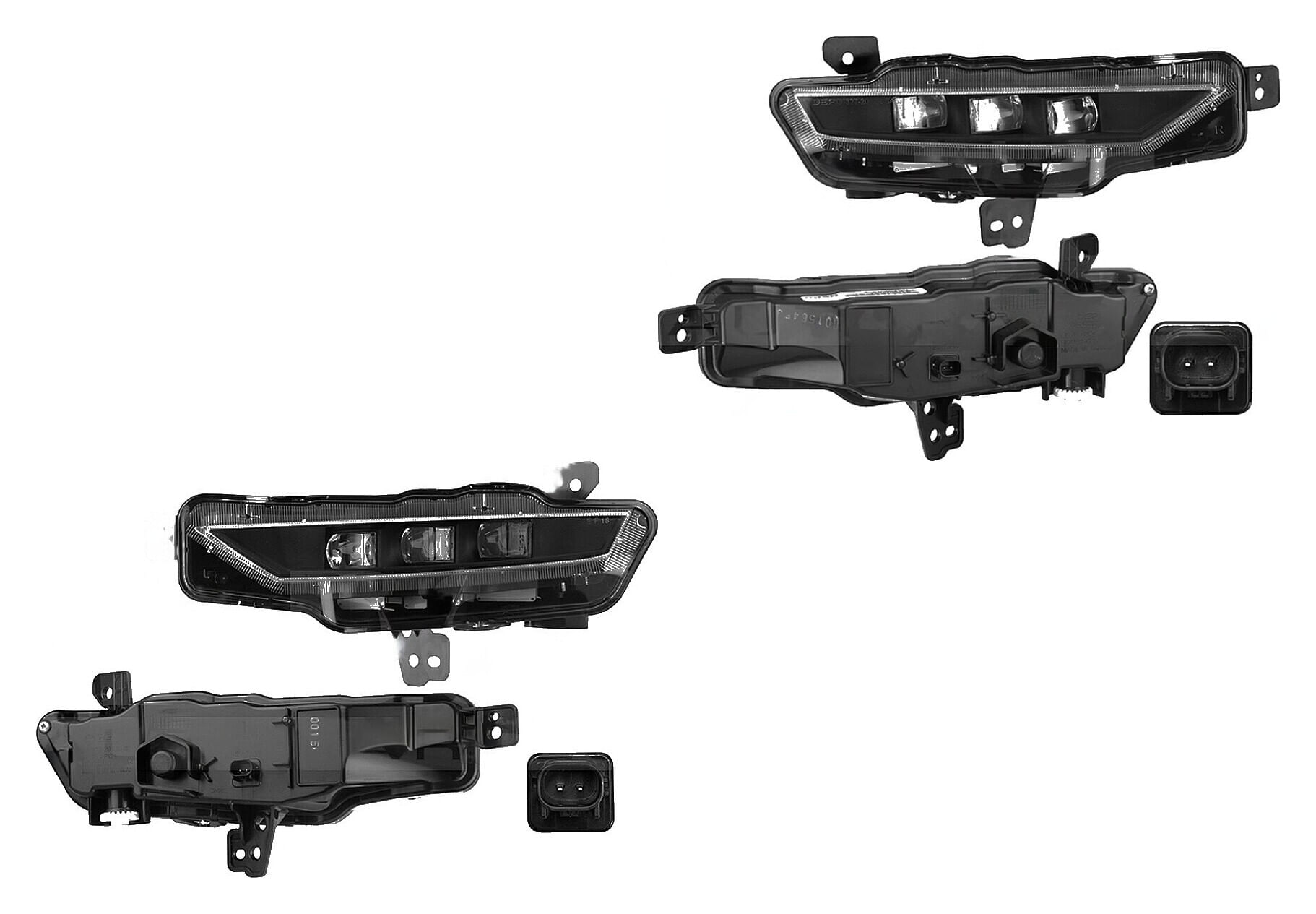 Par De Faros Para Niebla Con Leds