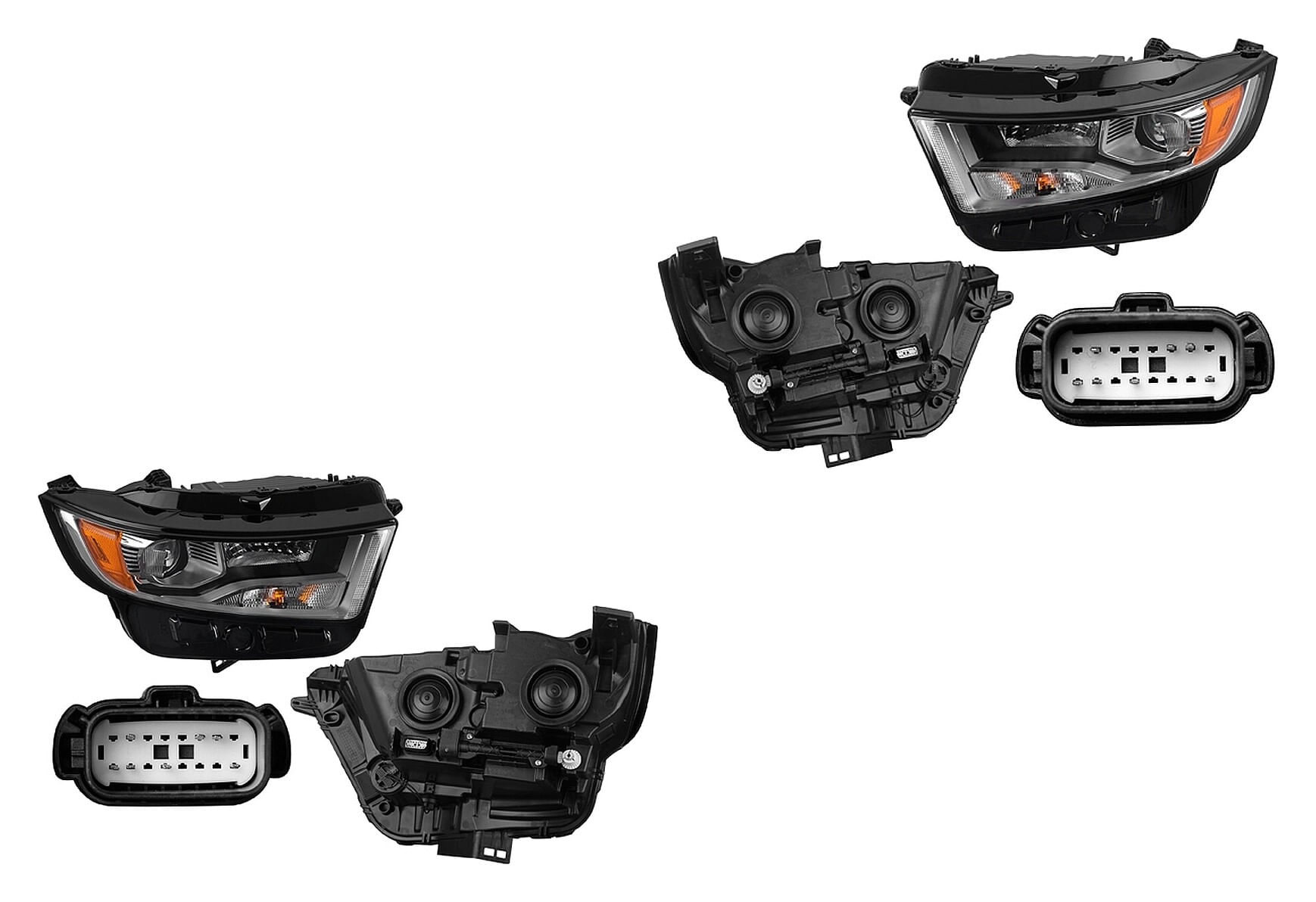 Par De Faros Para Foco Halógeno Sin Foco