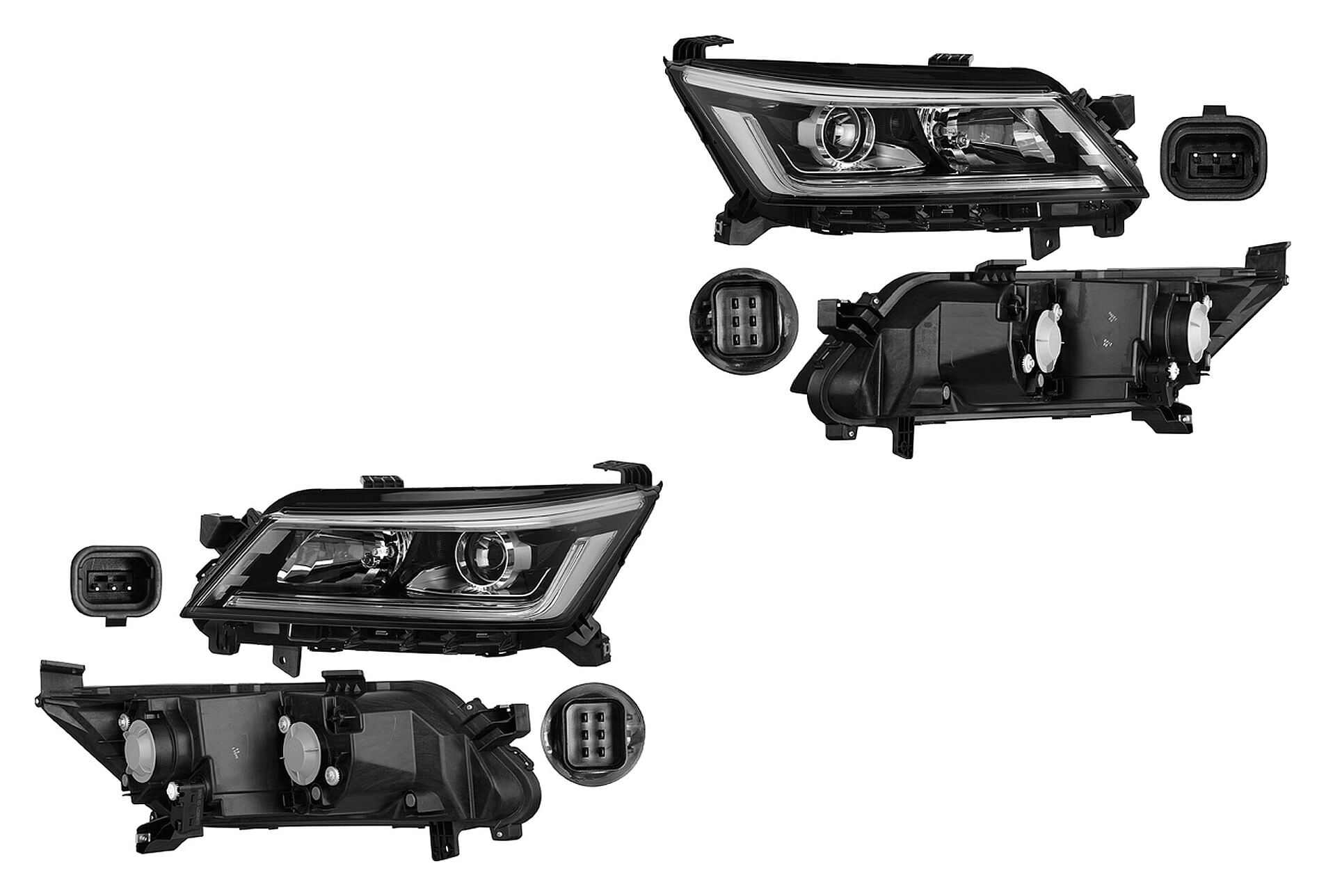 Par De Faros Sin Leds