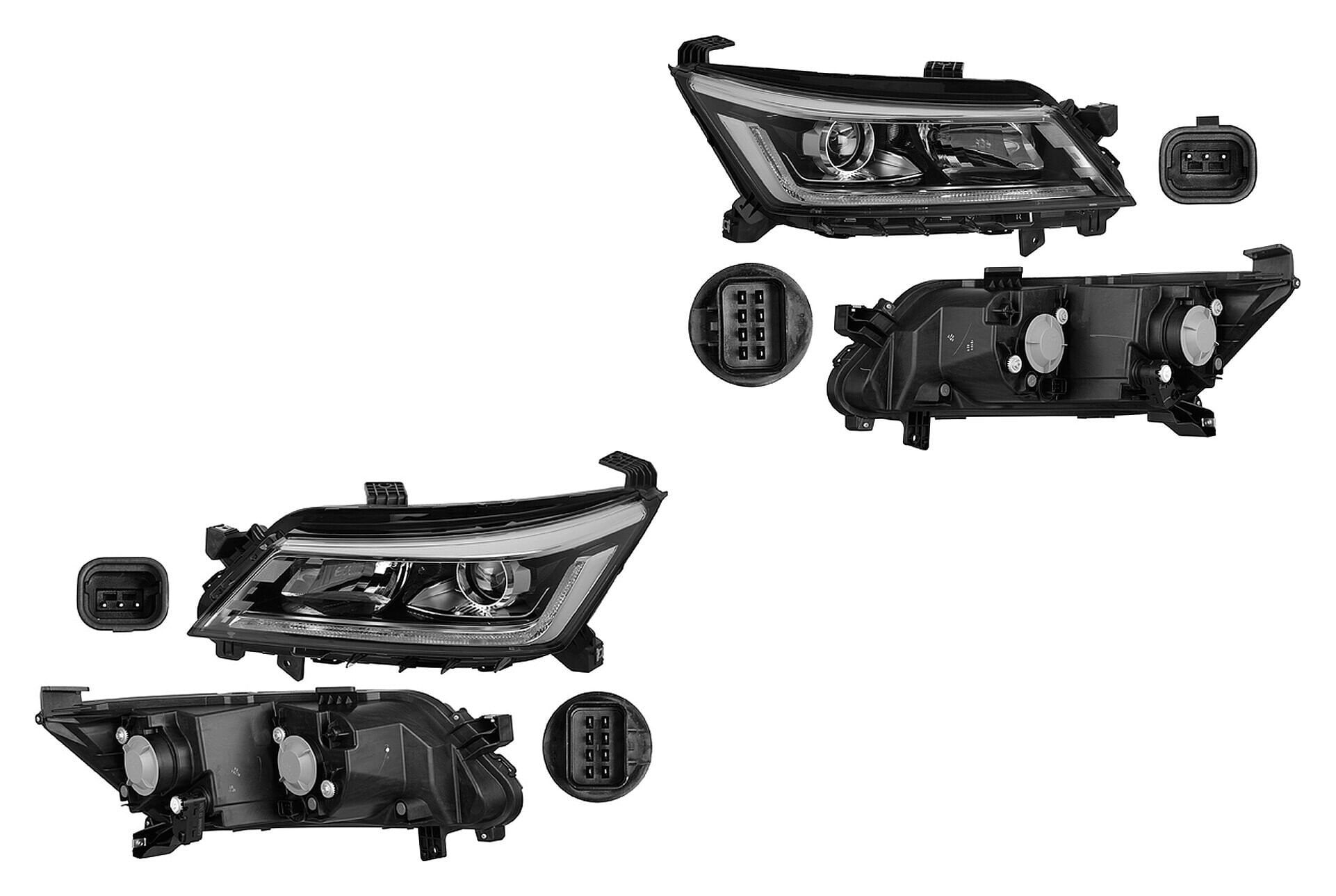 Par De Faros Con Leds