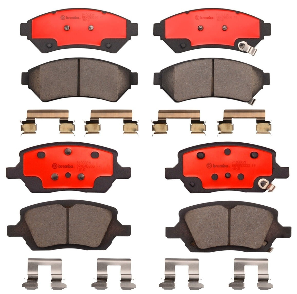 Kit De Balatas Ceramicas Delanteras y Traseras