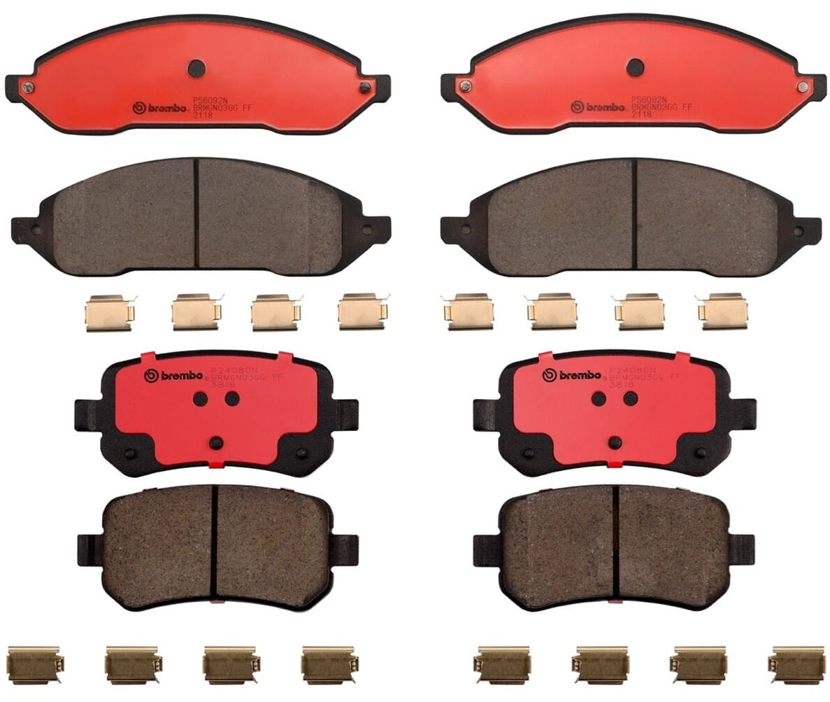 Kit De Balatas Ceramicas Delanteras y Traseras