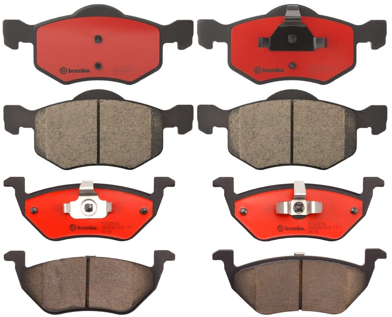 Kit De Balatas Ceramicas Delanteras y Traseras