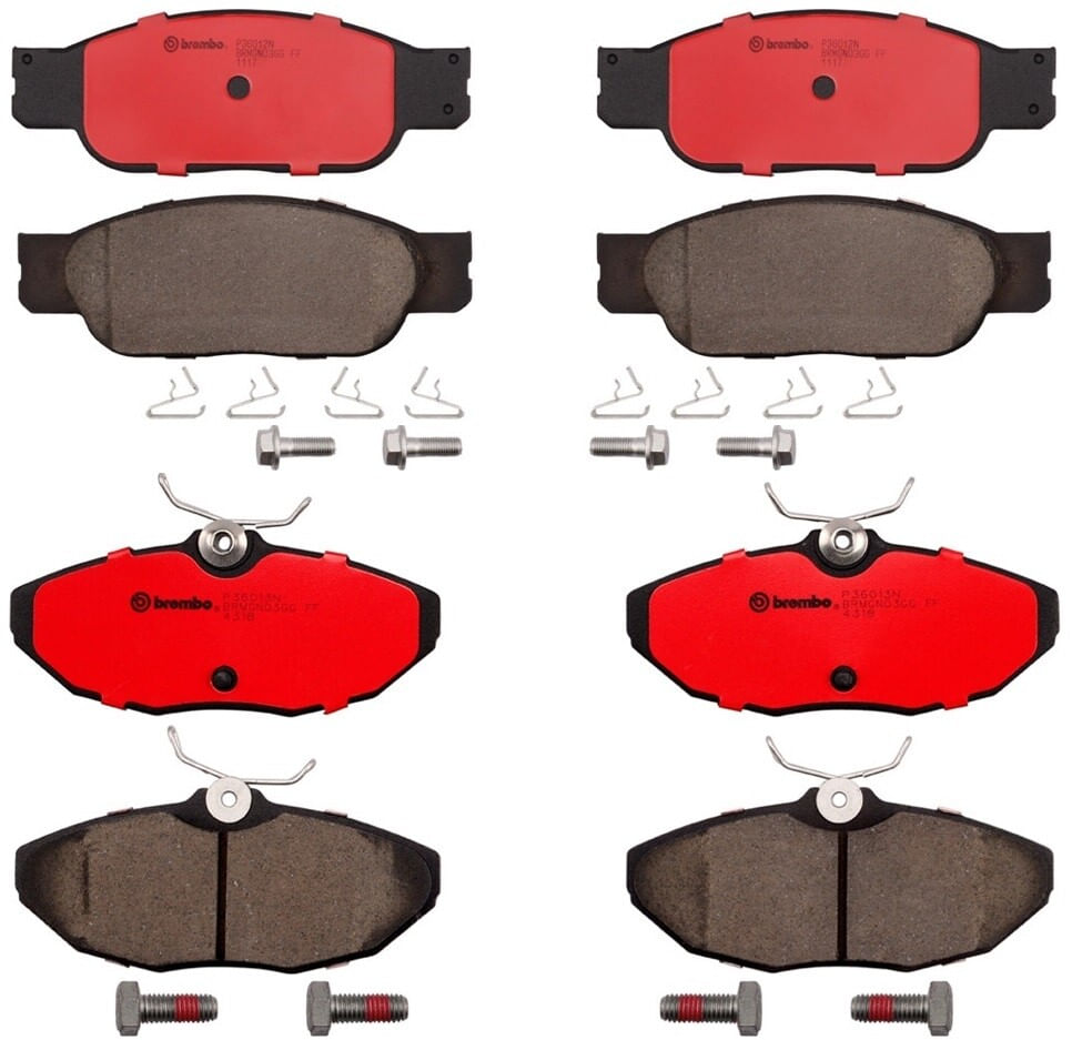 Kit De Balatas Ceramicas Delanteras y Traseras