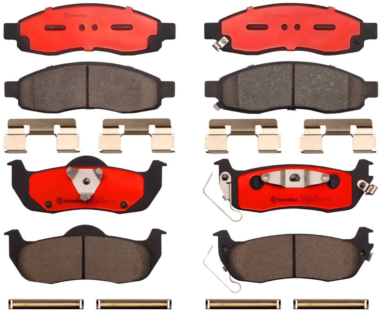 Kit De Balatas Ceramicas Delanteras y Traseras