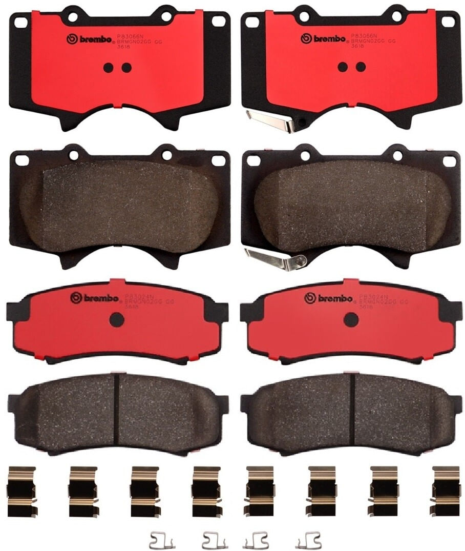 Kit De Balatas Ceramicas Delanteras y Traseras