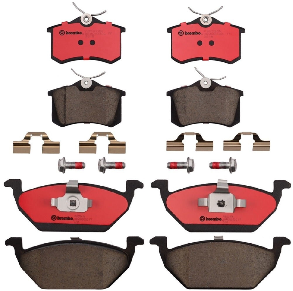 Kit De Balatas Ceramicas Delanteras y Traseras