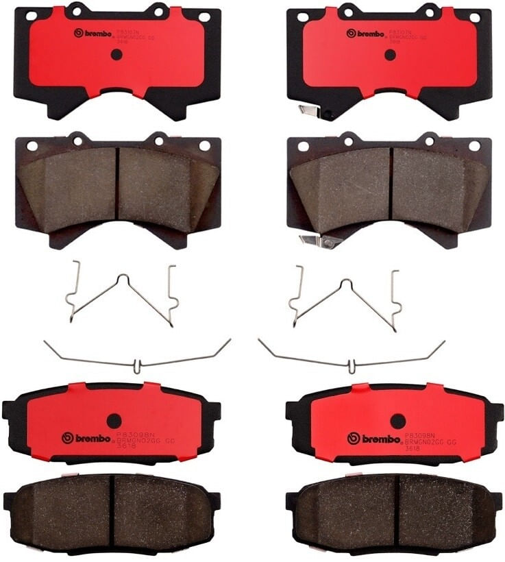 Kit De Balatas Ceramicas Delanteras y Traseras