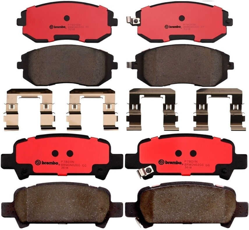 Kit De Balatas Cerámicas Delanteras y Traseras