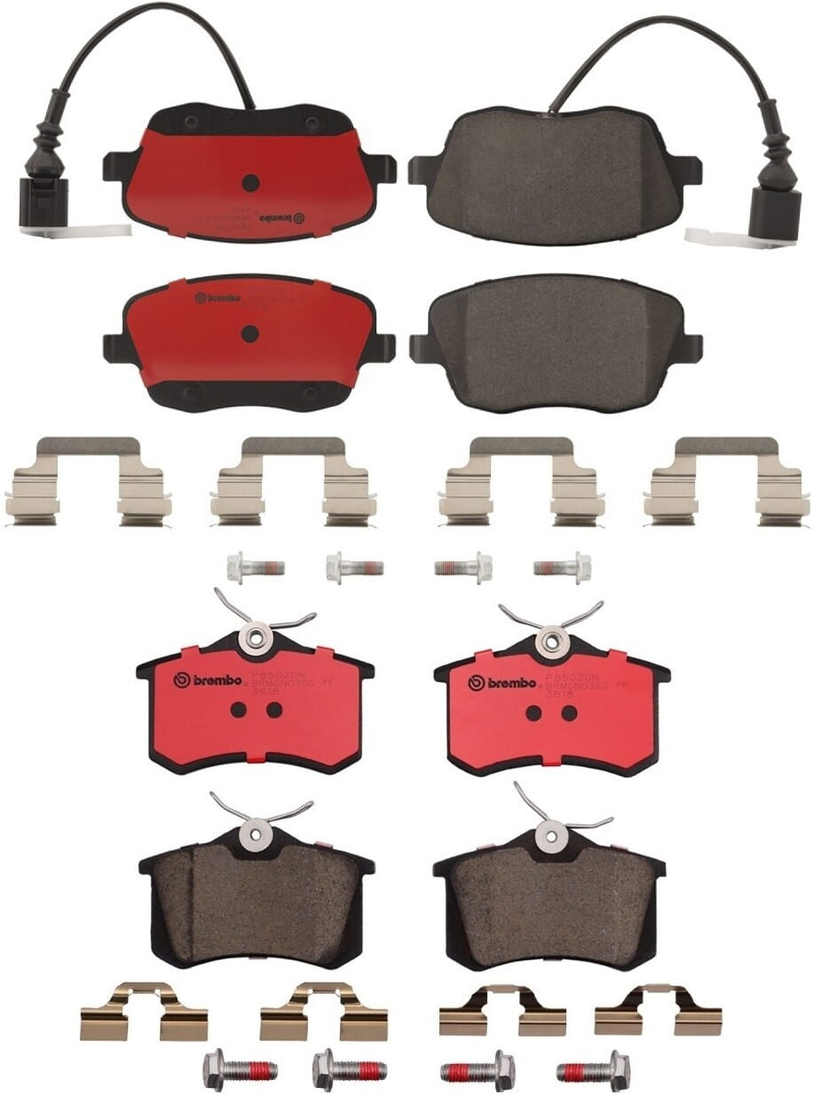 Kit De Balatas Cerámicas Delanteras y Traseras