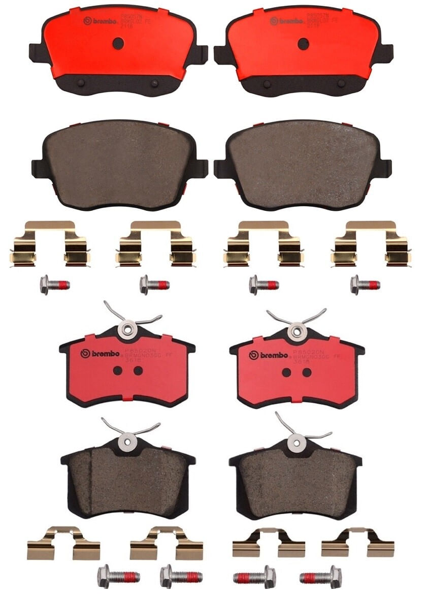 Kit De Balatas Cerámicas Delanteras y Traseras