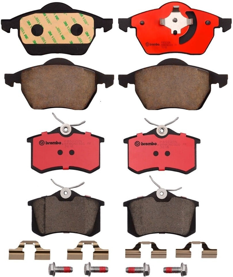 Kit De Balatas Ceramicas Delanteras y Traseras