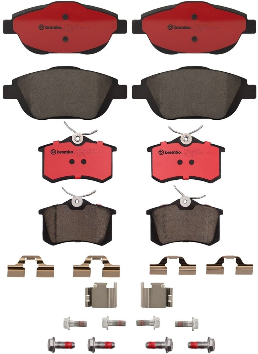Kit De Balatas Ceramicas Delanteras y Traseras