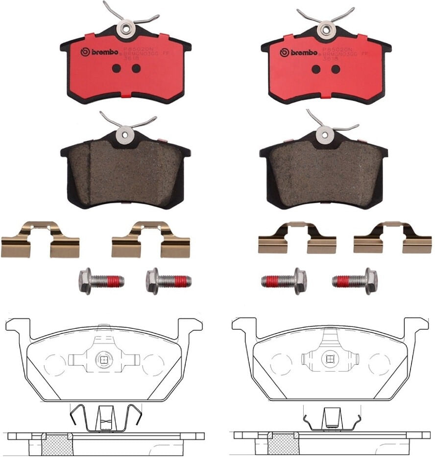 Kit De Balatas Cerámicas Delanteras y Traseras