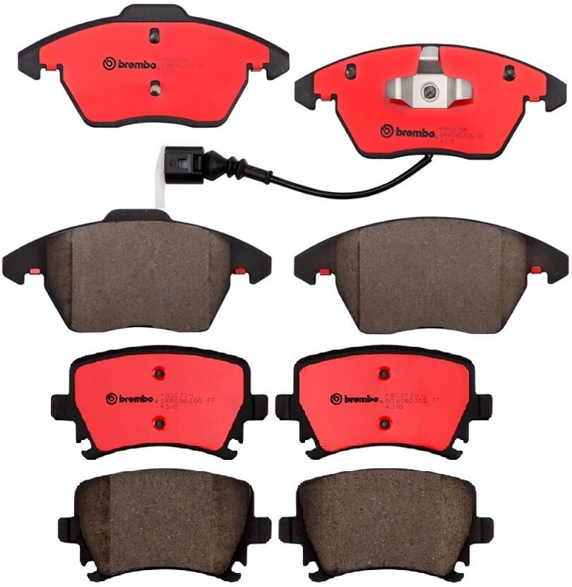 Kit De Balatas Ceramicas Delanteras y Traseras