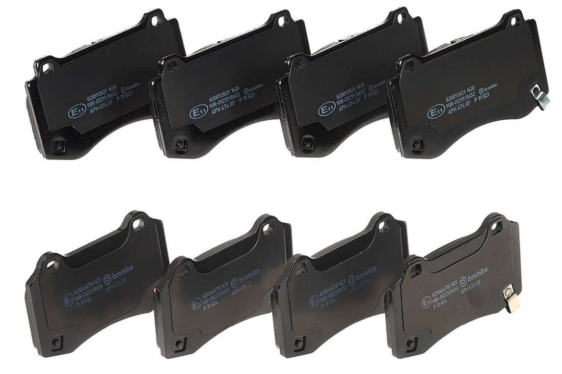 Kit De Balatas Bajos Metales Delanteras y Traseras
