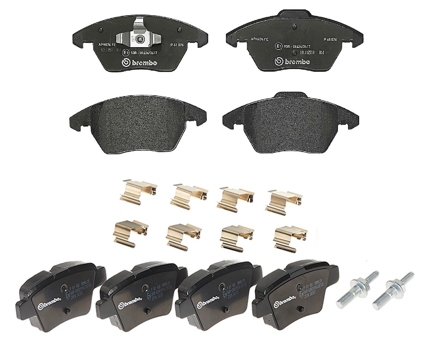 Kit De Balatas Bajos Metales Delanteras y Traseras