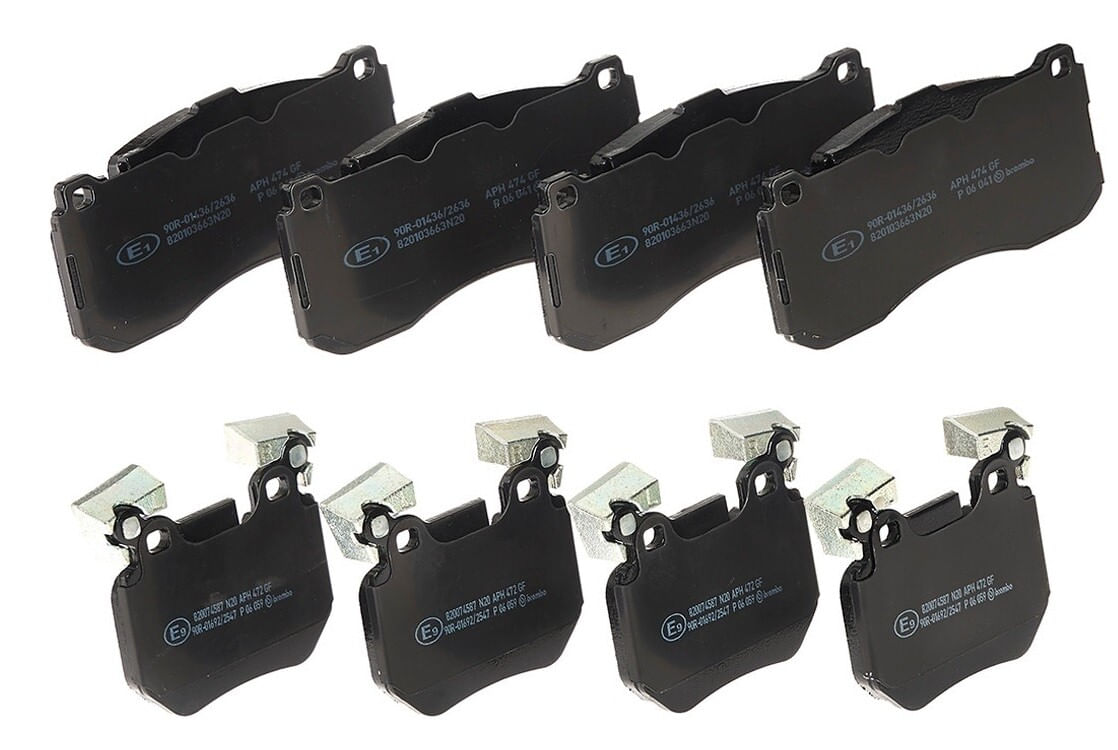 Kit De Balatas Bajos Metales Delanteras y Traseras