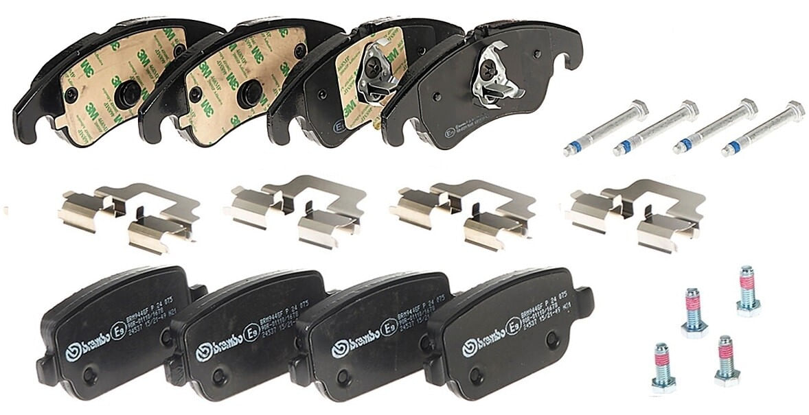 Kit De Balatas Bajos Metales Delanteras y Traseras