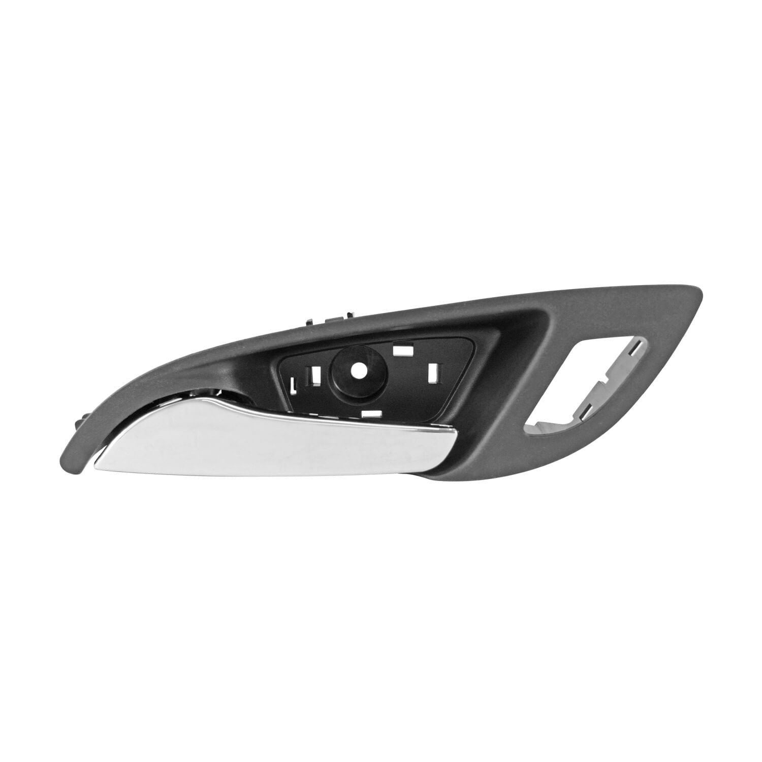Manija Puerta Interior Delantera Negra/Cromo Con Hoyo Para Seguro Lado Conductor