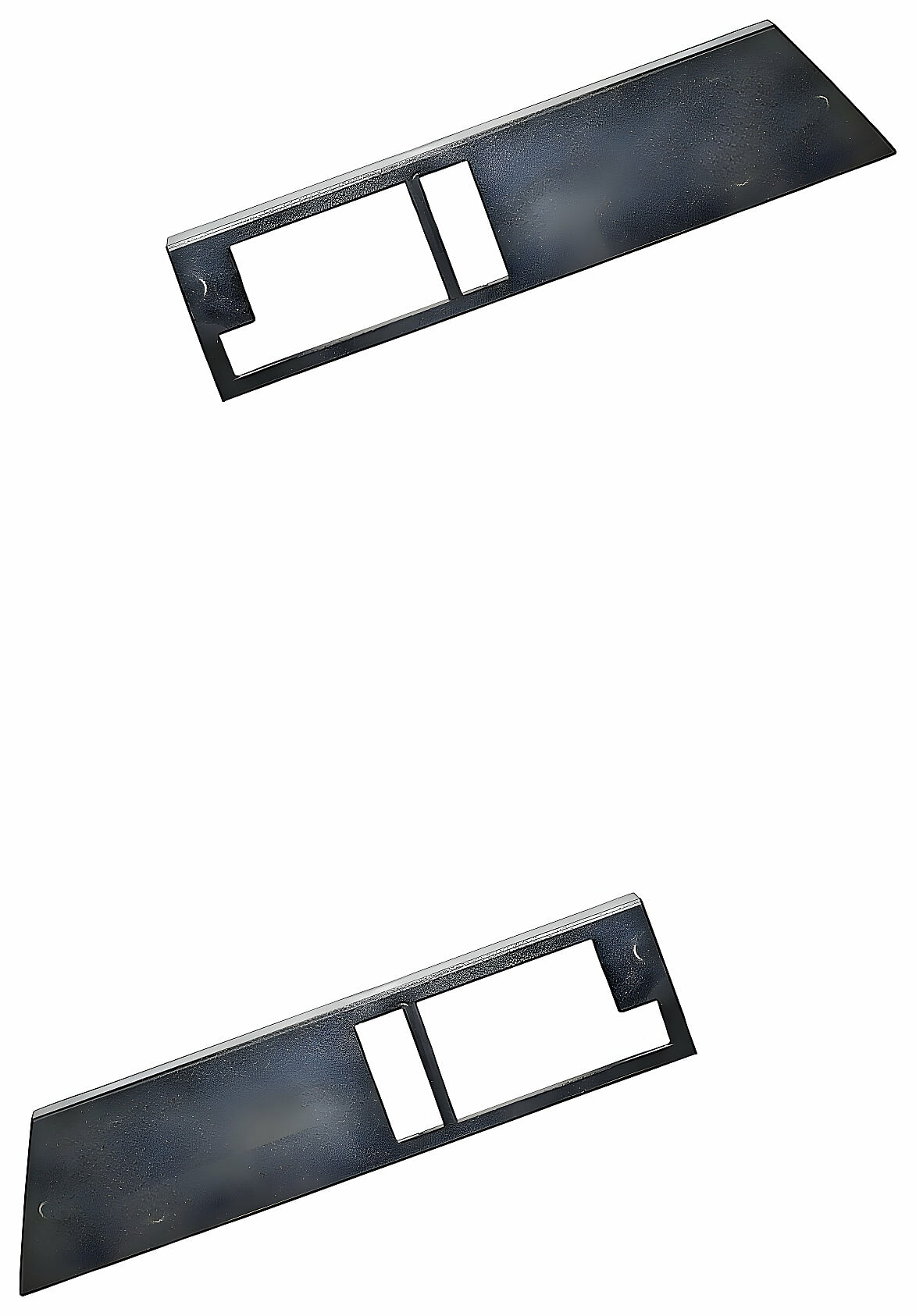 Par De Biseles Para Manijas De Puerta Interiores Delanteros Negros