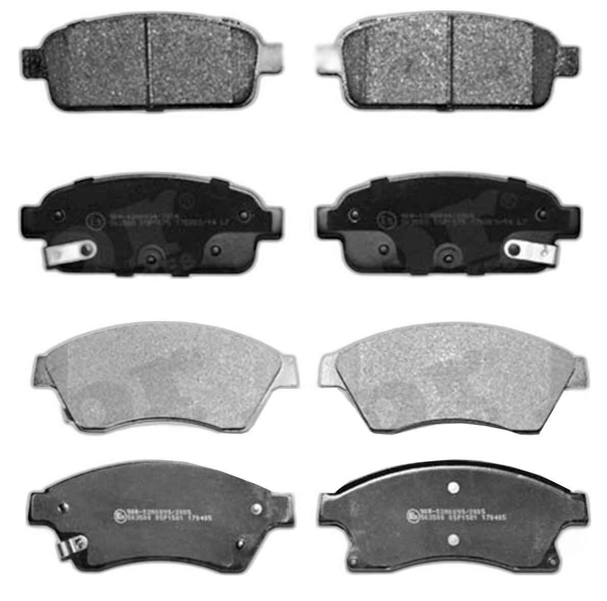 Kit De Balatas Semimetalicas Delanteras Y Traseras