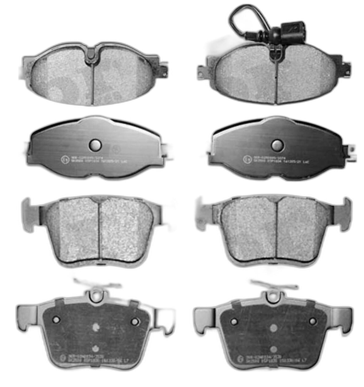 Kit De Balatas Semimetalicas Delanteras Y Traseras
