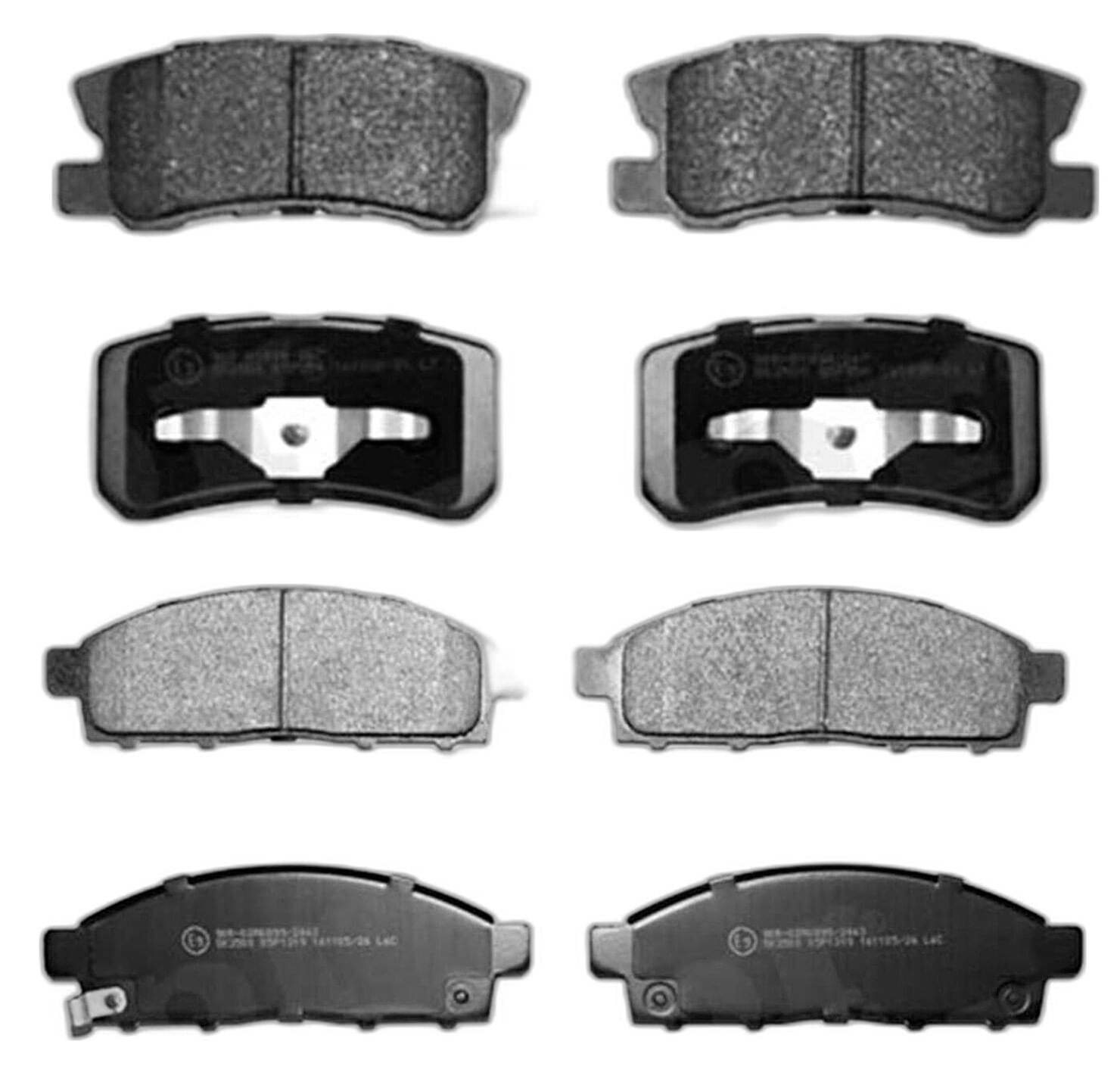Kit De Balatas Semimetalicas Delanteras Y Traseras