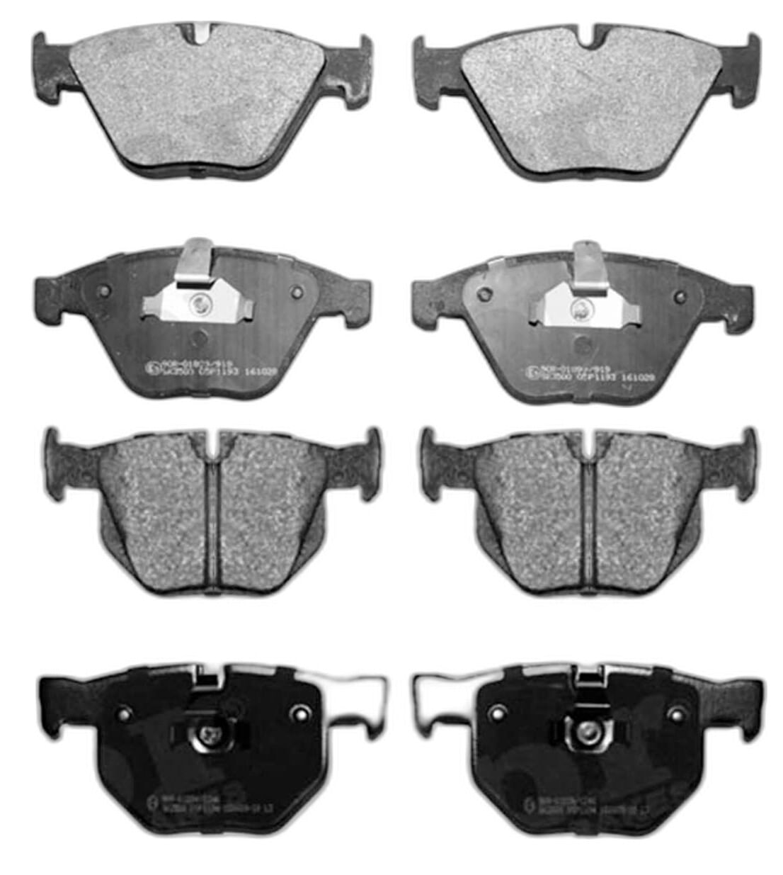 Kit De Balatas Semimetalicas Delanteras Y Traseras