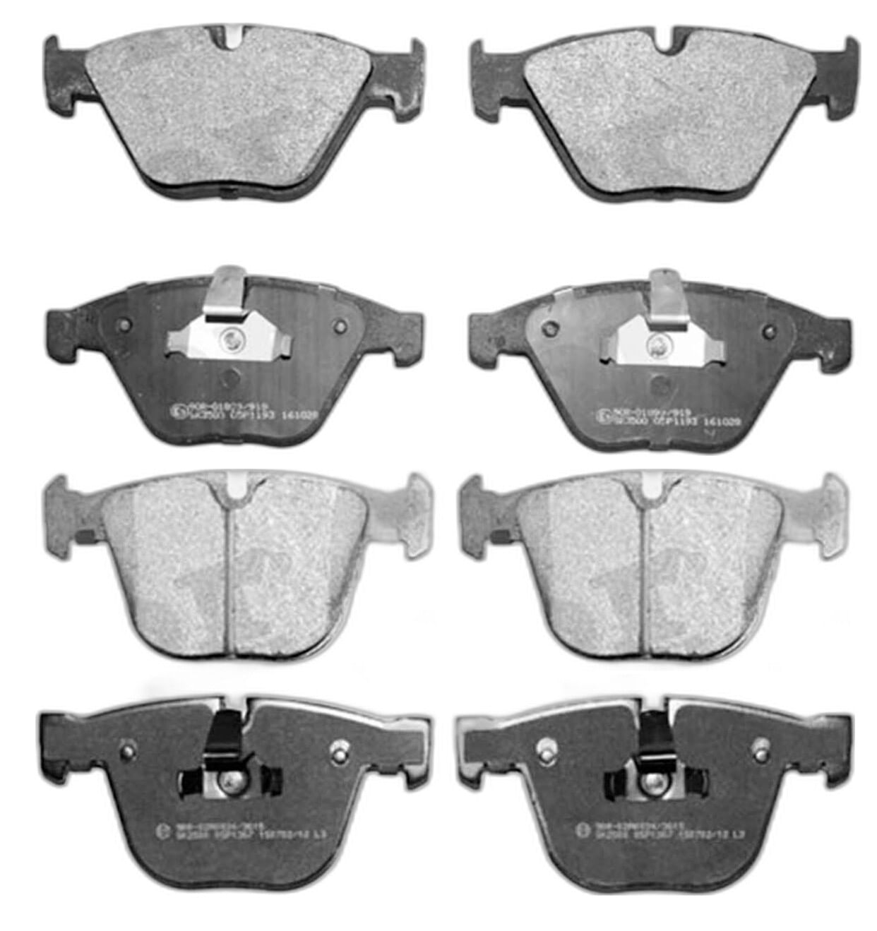 Kit De Balatas Semimetalicas Delanteras Y Traseras