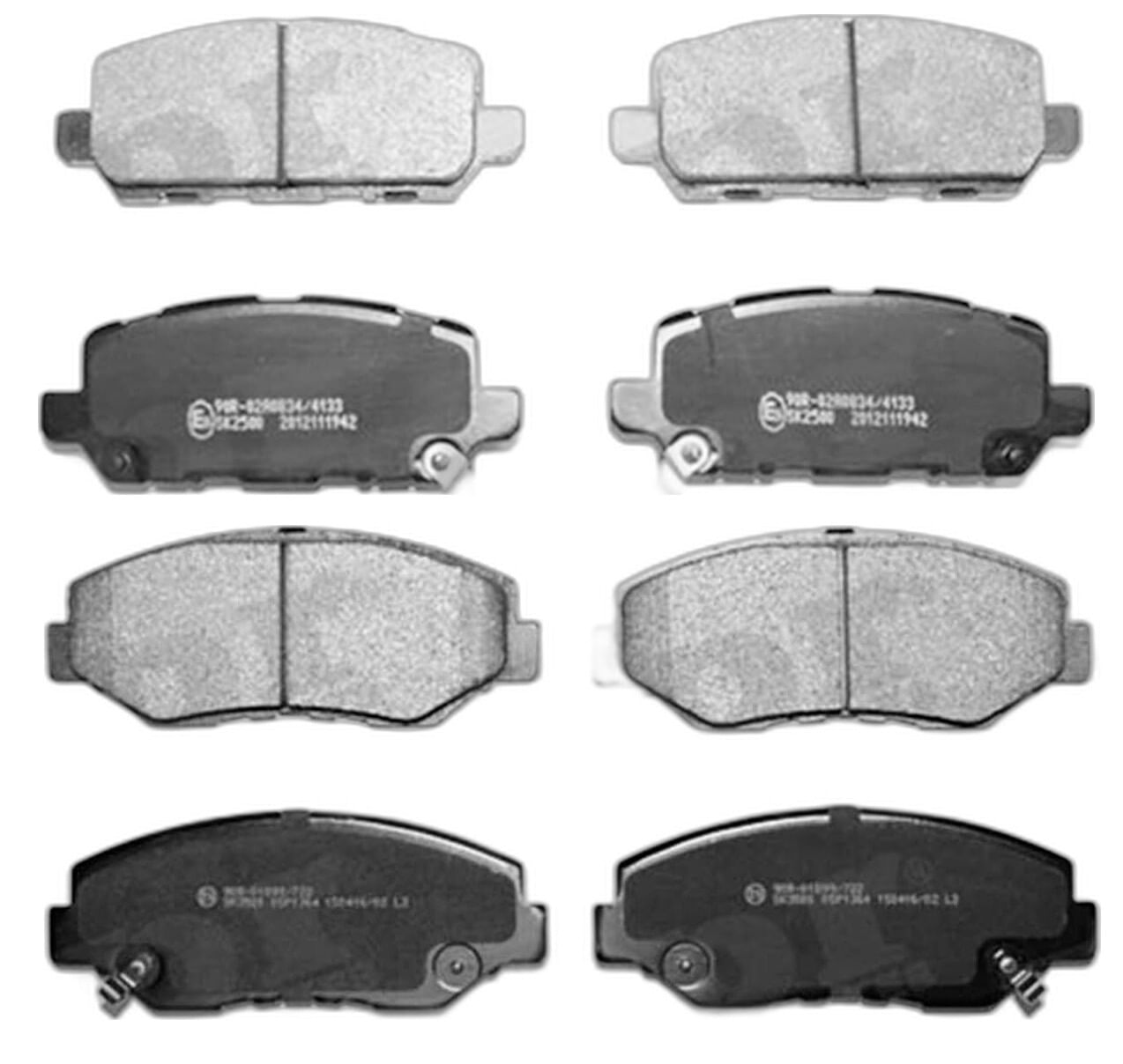Kit De Balatas Semimetalicas Delanteras Y Traseras