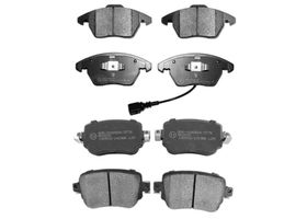 Kit De Balatas Semimetalicas Delanteras Y Traseras