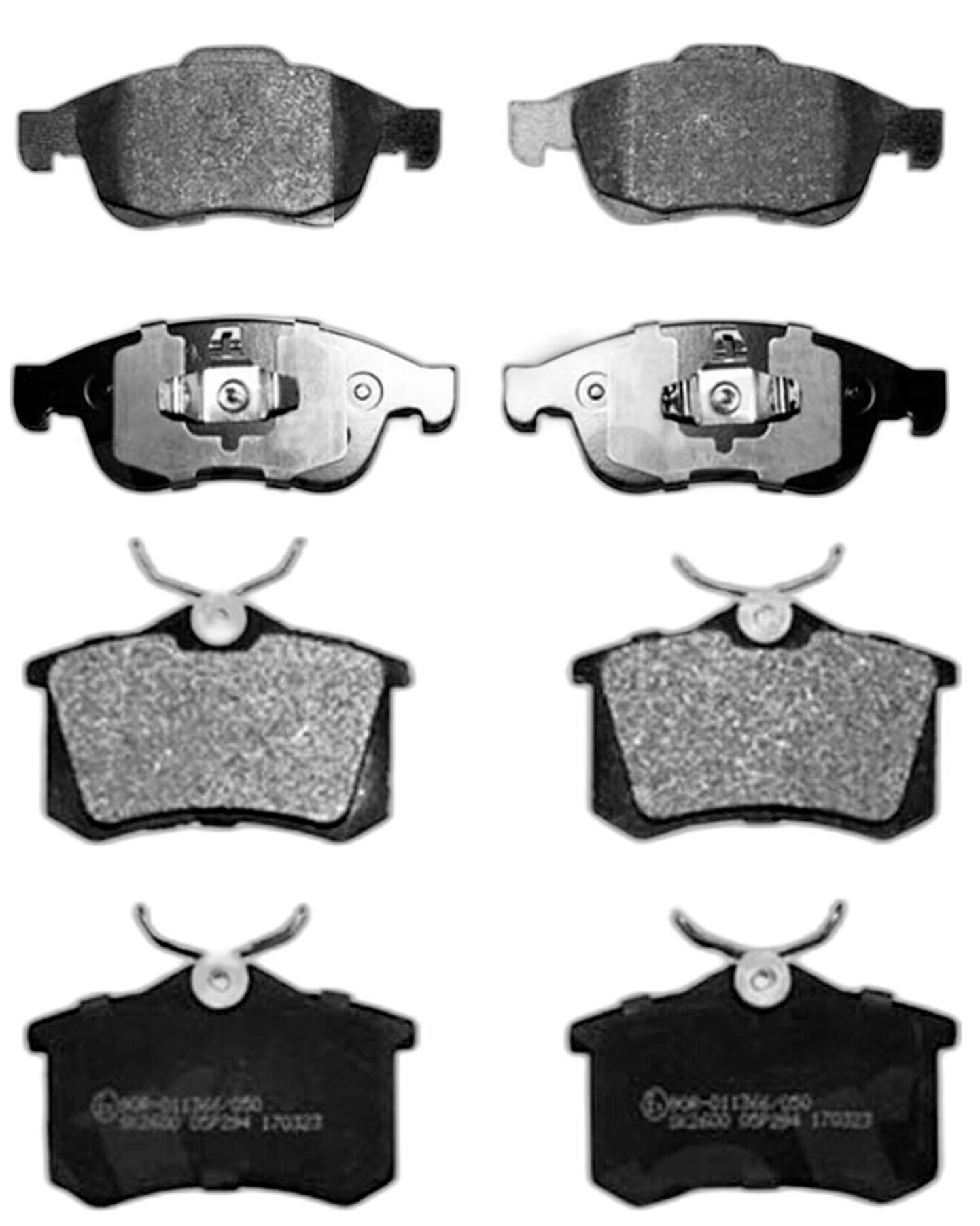 Kit De Balatas Semimetalicas Delanteras Y Traseras