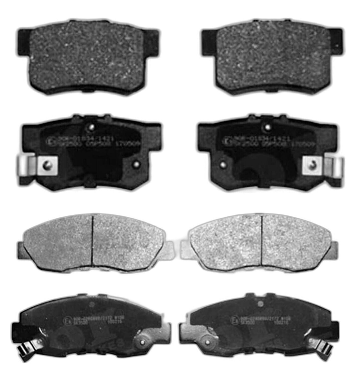 Kit De Balatas Semimetalicas Delanteras Y Traseras