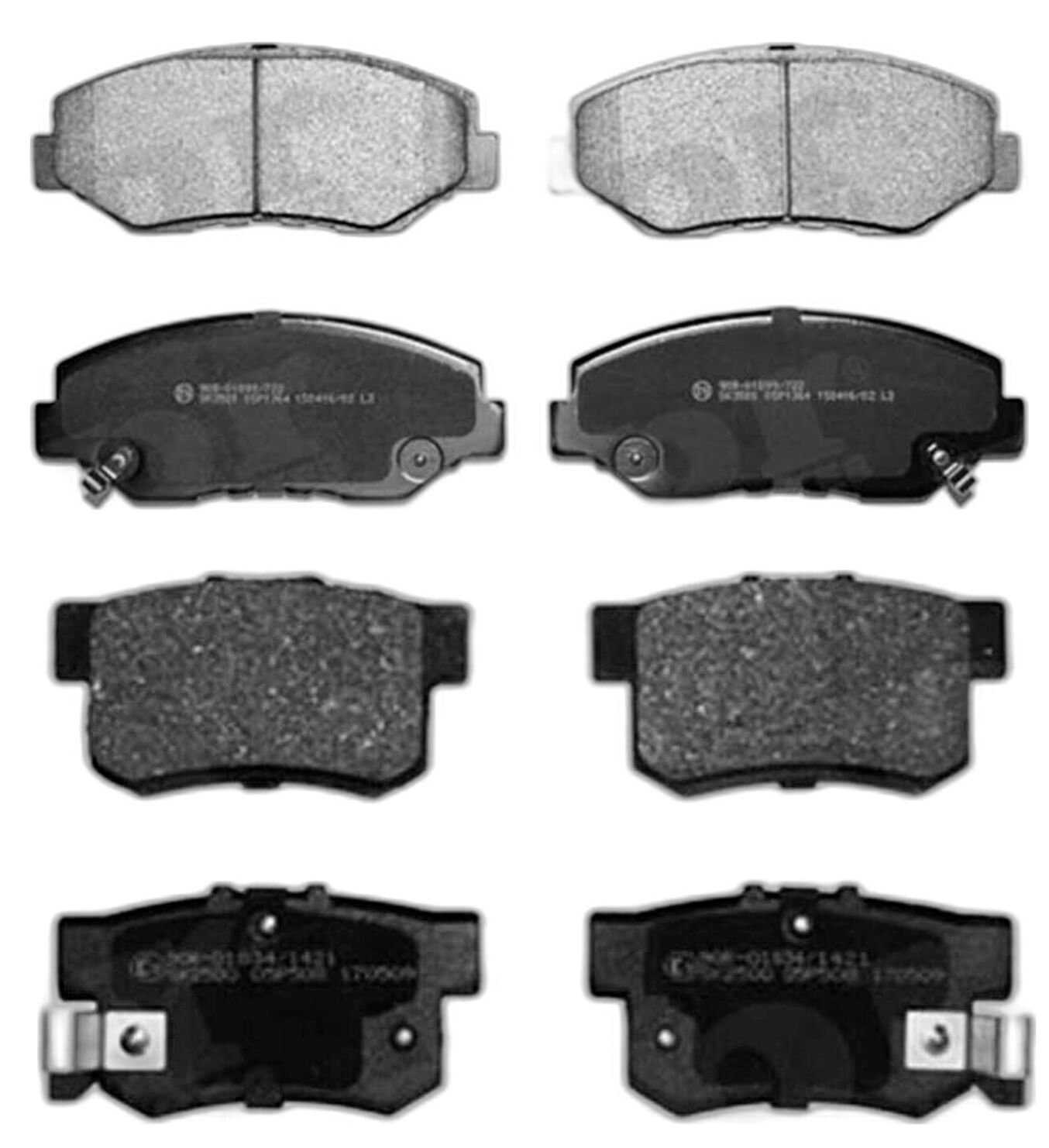 Kit De Balatas Semimetalicas Delanteras Y Traseras