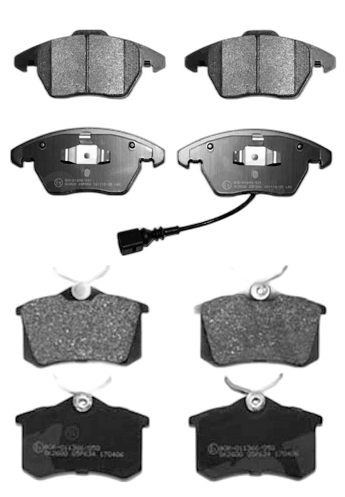 Kit De Balatas Semimetalicas Delanteras Y Traseras