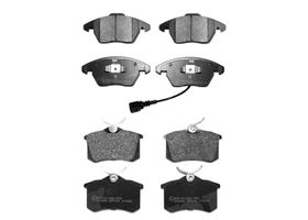 Kit De Balatas Semimetalicas Delanteras Y Traseras