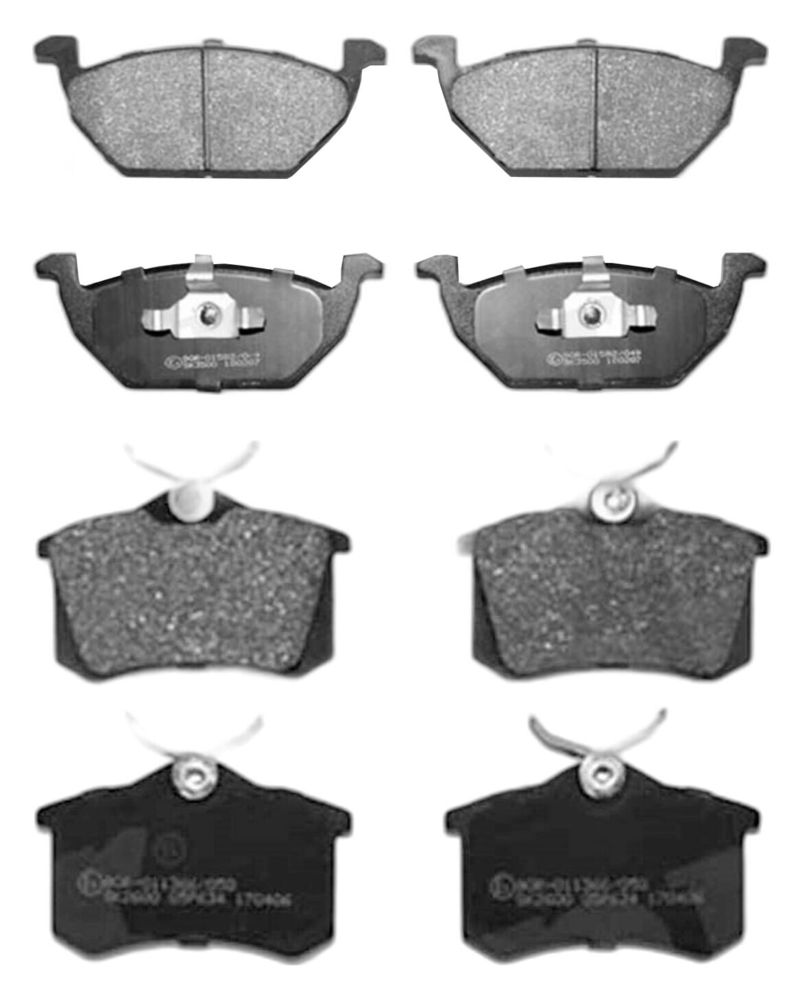 Kit De Balatas Semimetalicas Delanteras Y Traseras