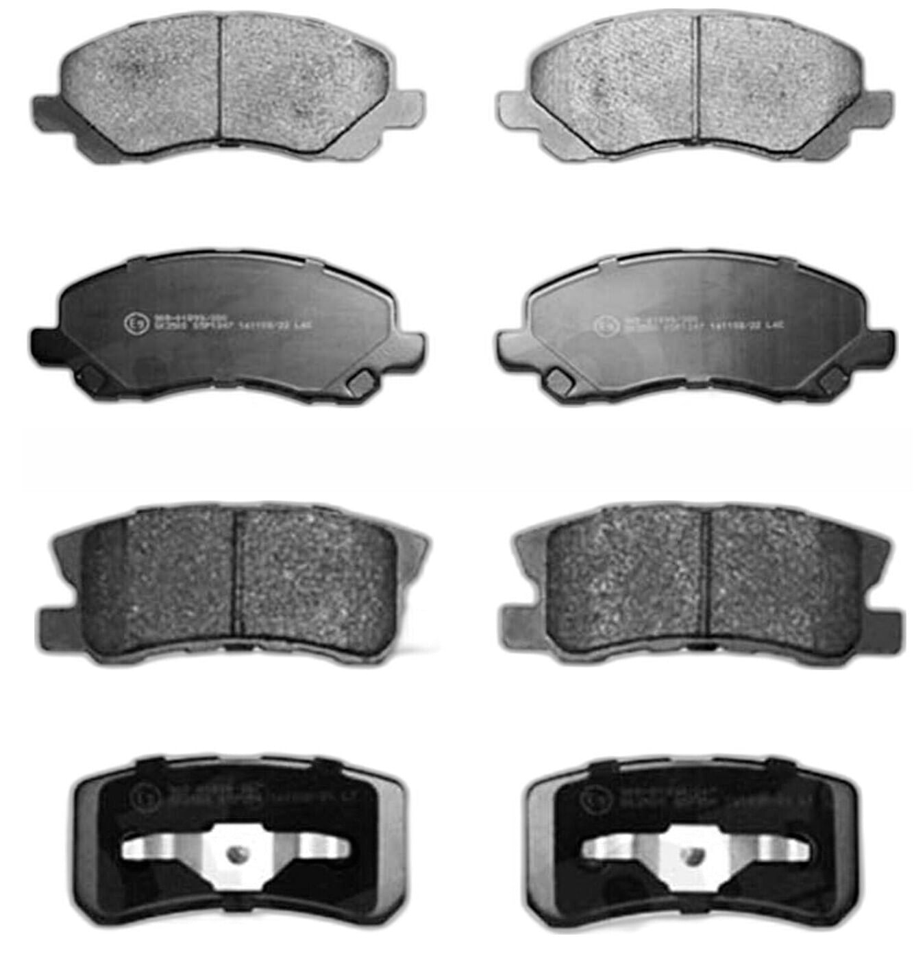 Kit De Balatas Semimetalicas Delanteras Y Traseras