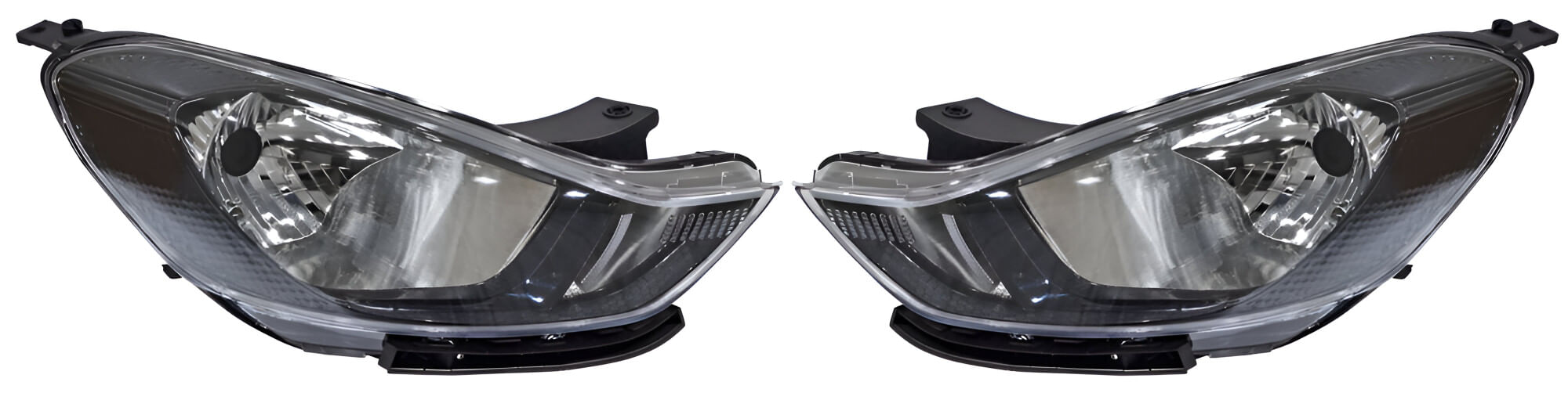 Par De Faros Negro Con Motor
