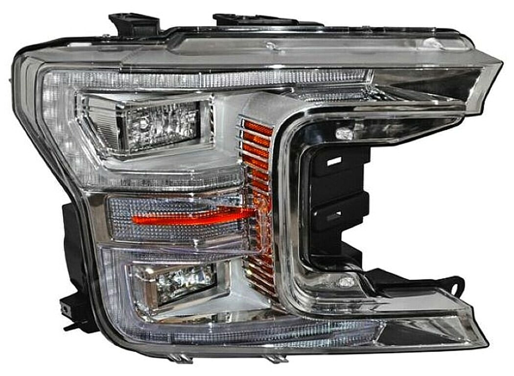 Faro Fondo Cromado Con Leds Lado Pasajero
