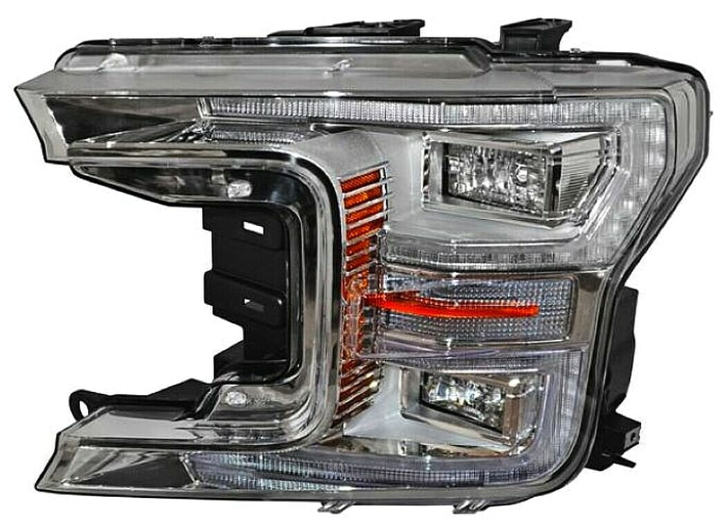 Faro Fondo Cromado Con Leds Lado Conductor